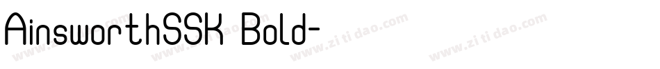 AinsworthSSK Bold字体转换